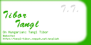 tibor tangl business card